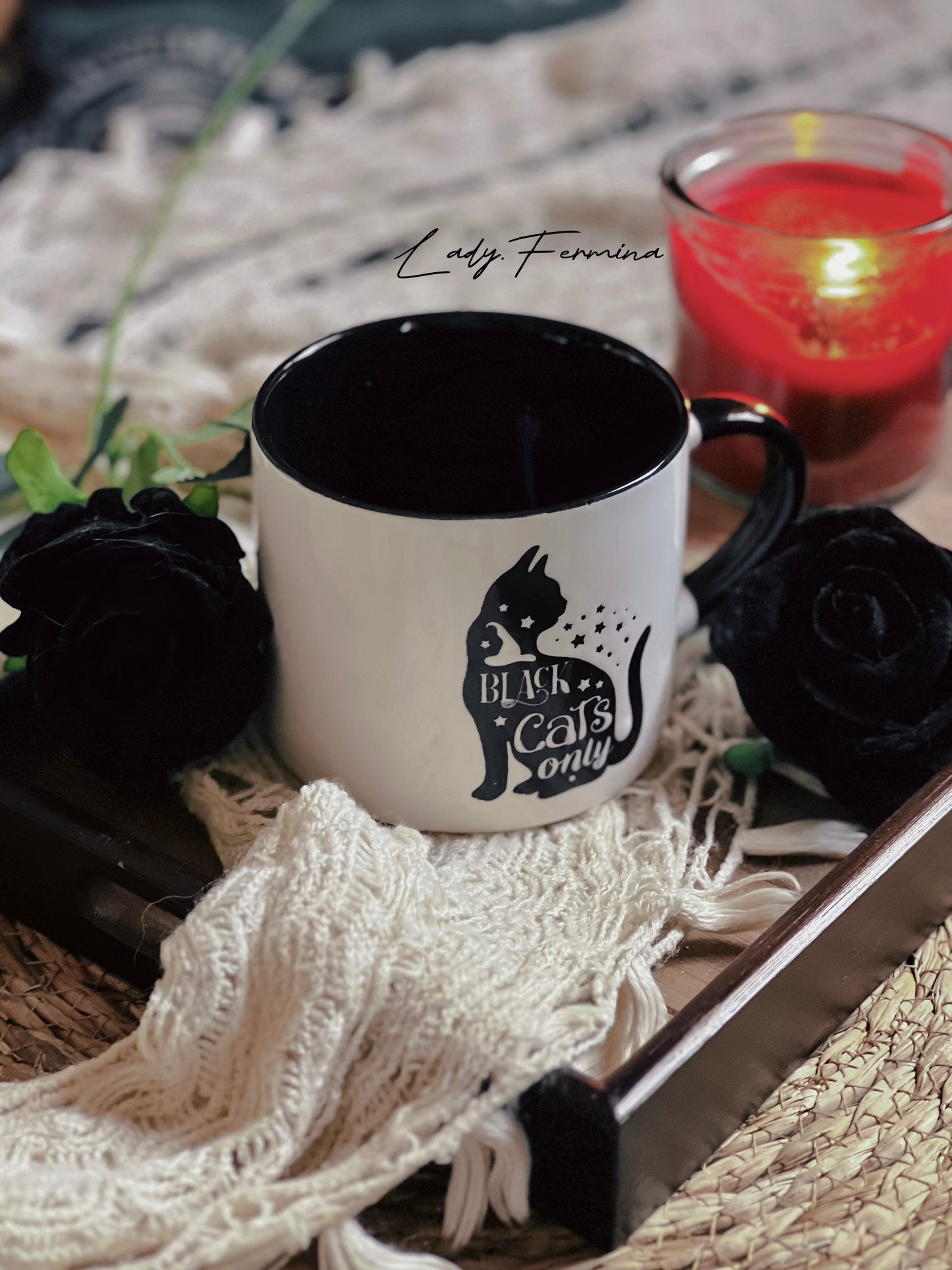 BLACK CATS ONLY MUG