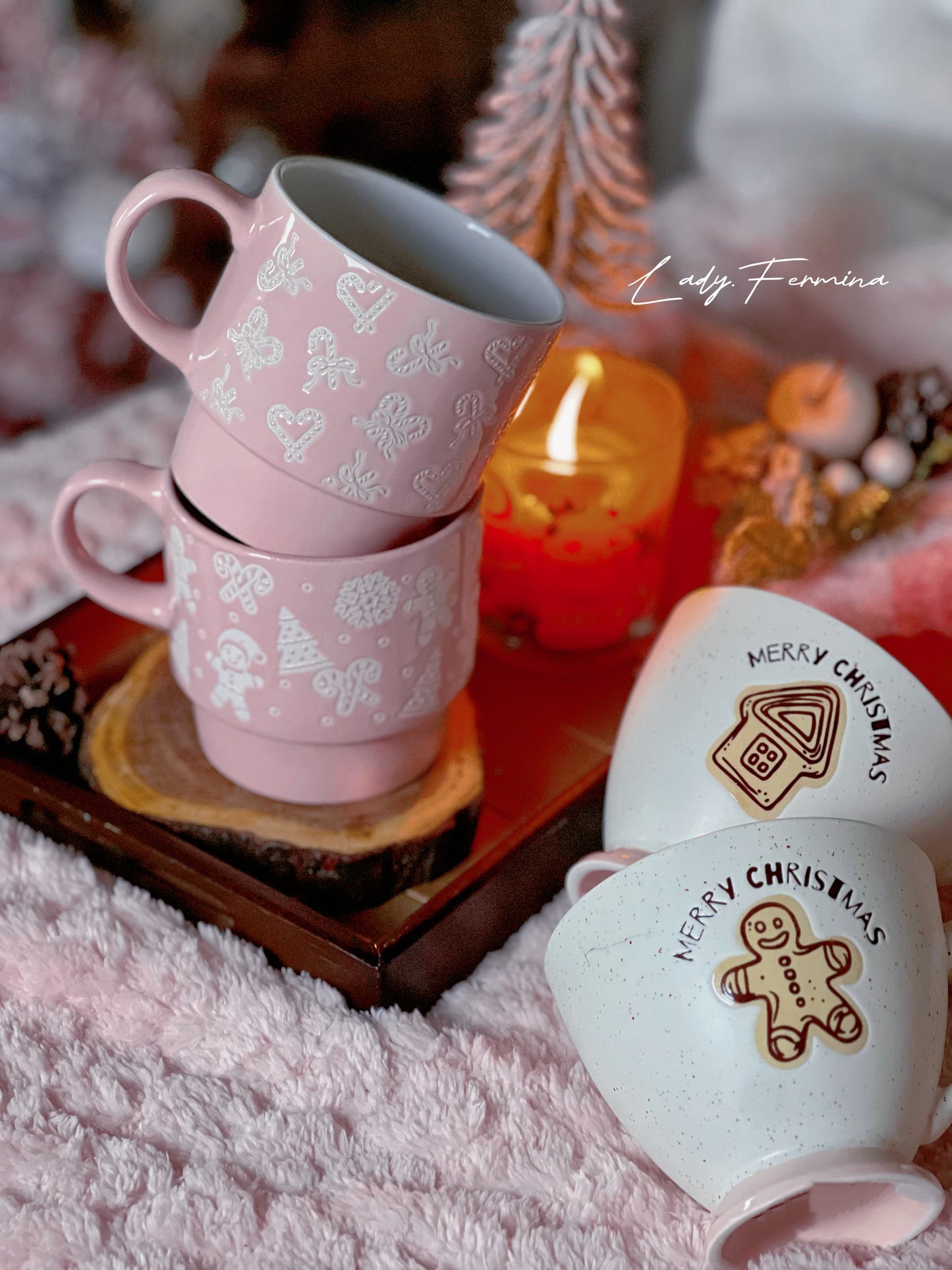 Blush Gingerbread Duo