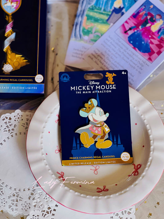 PRINCE CHARMING REGAL CAROUSEL MICKEY MOUSE ( PIN )