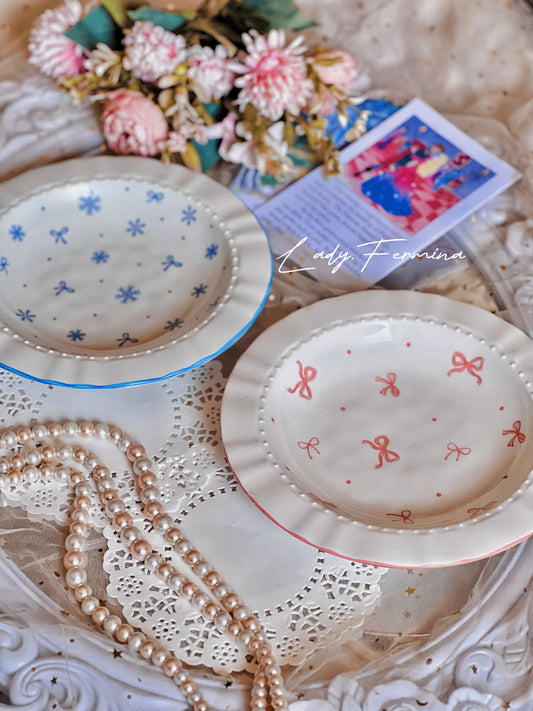 Porcelain Shabby Chic plate