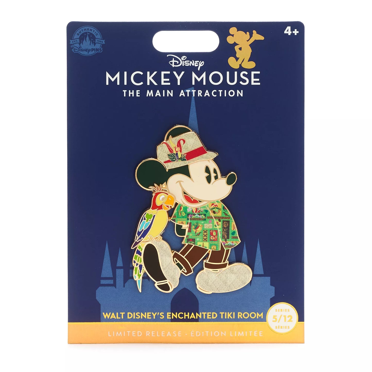 WALT DISNEYS ENCHANTED TIKI ROOM MICKEY MOUSE ( PIN )