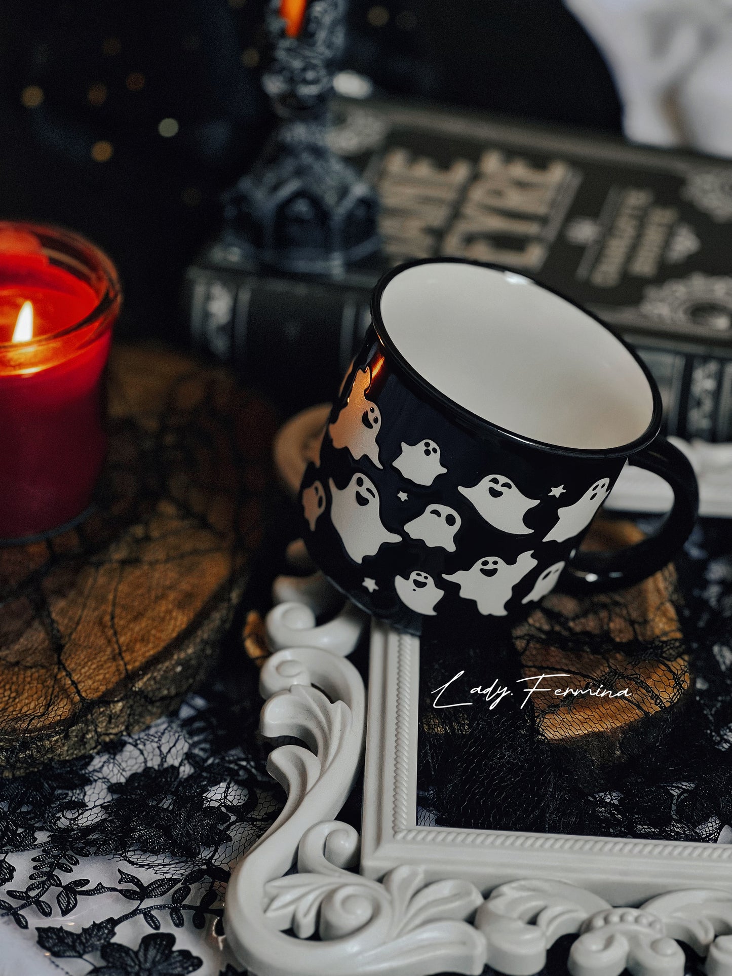 GHOSTS BLACK MUG