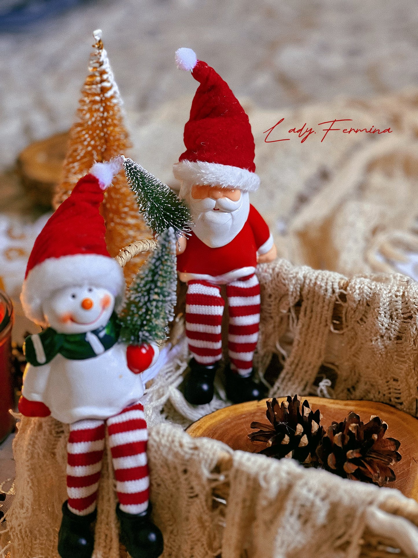 Santa & Snowman Christmas Duo