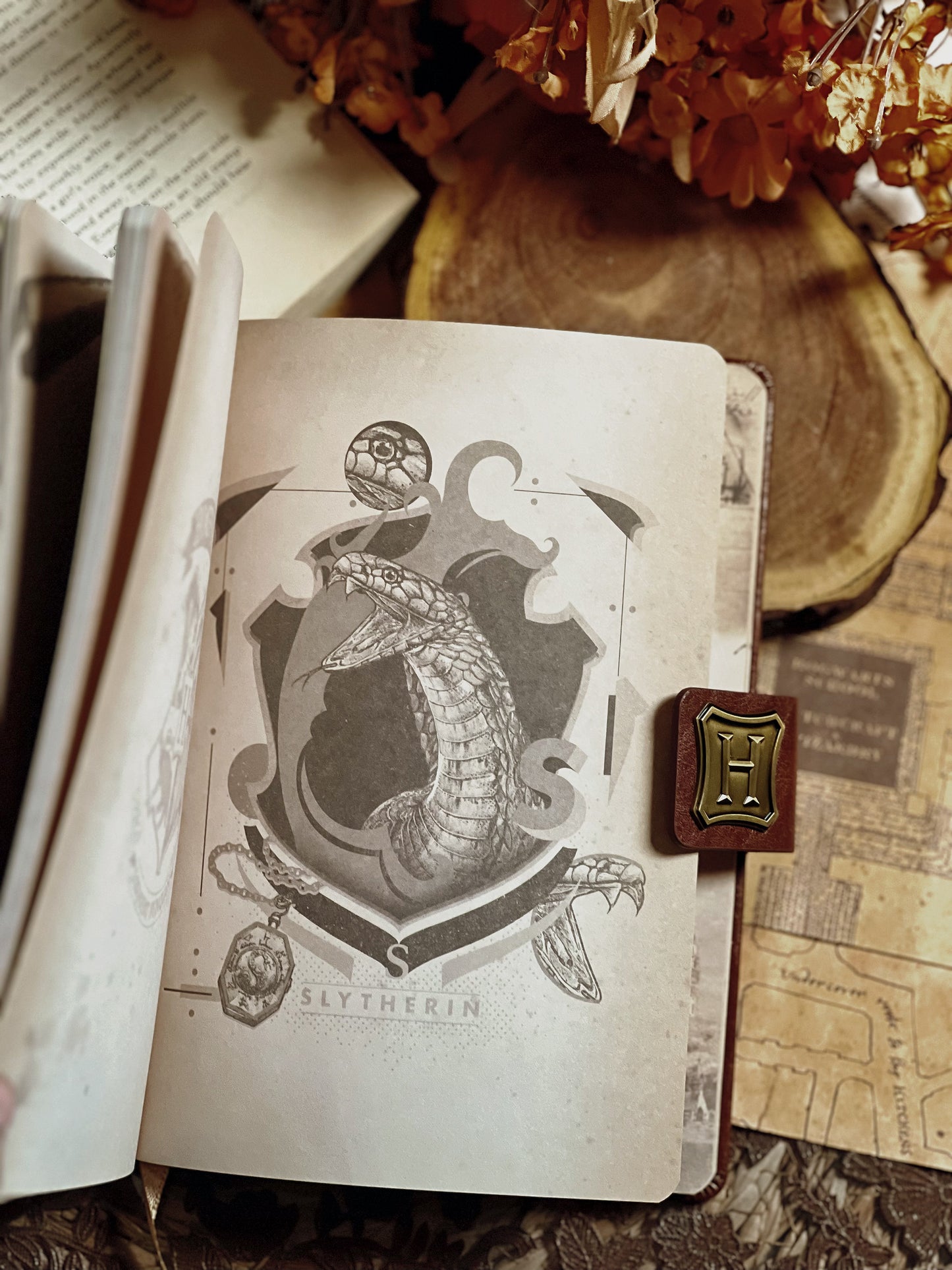 Hogwarts Leather Spellbook