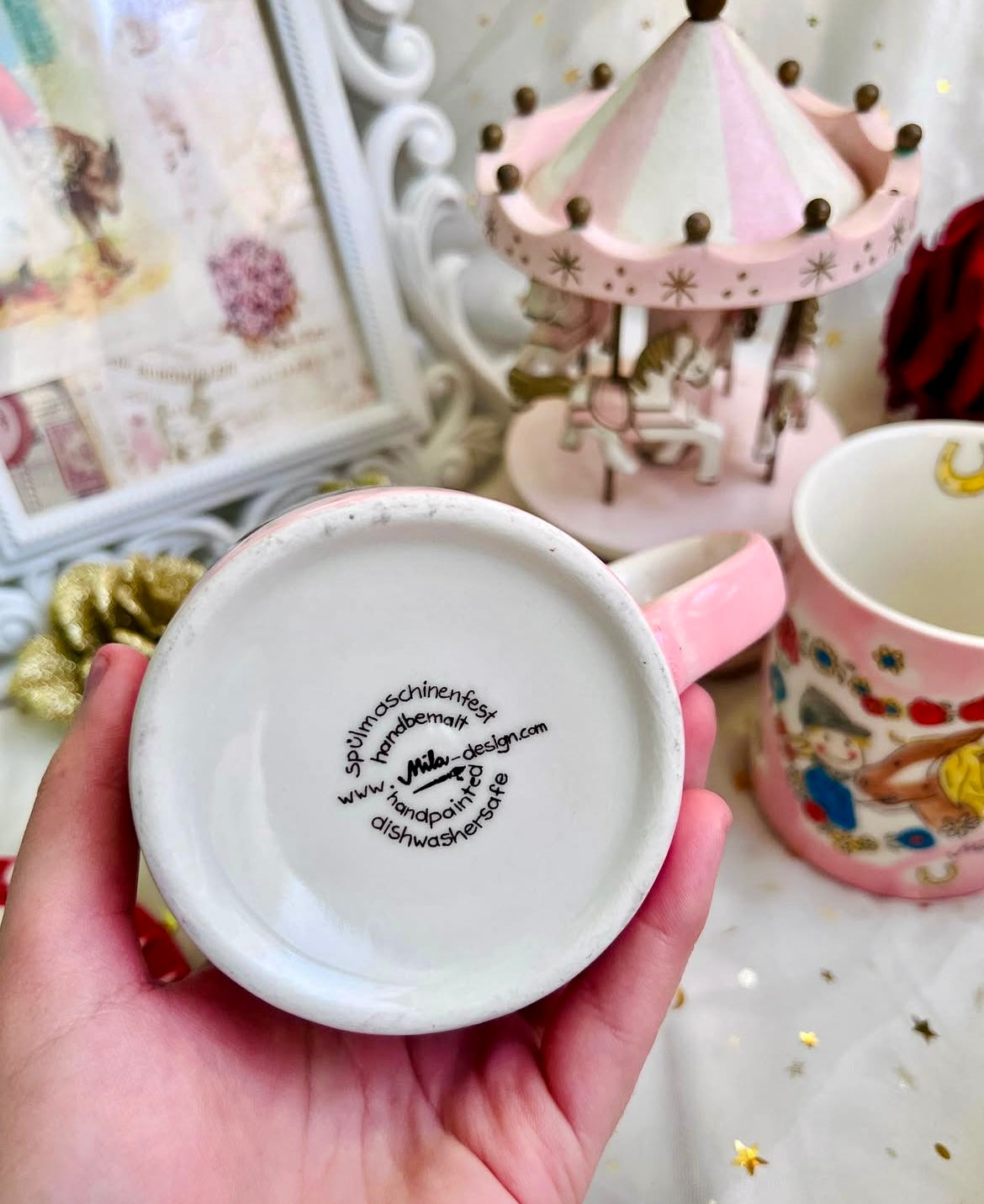 Hand Painted Fairytales Mug ( horse )