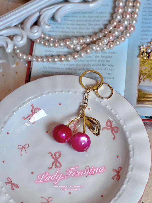 Pink cherry charm