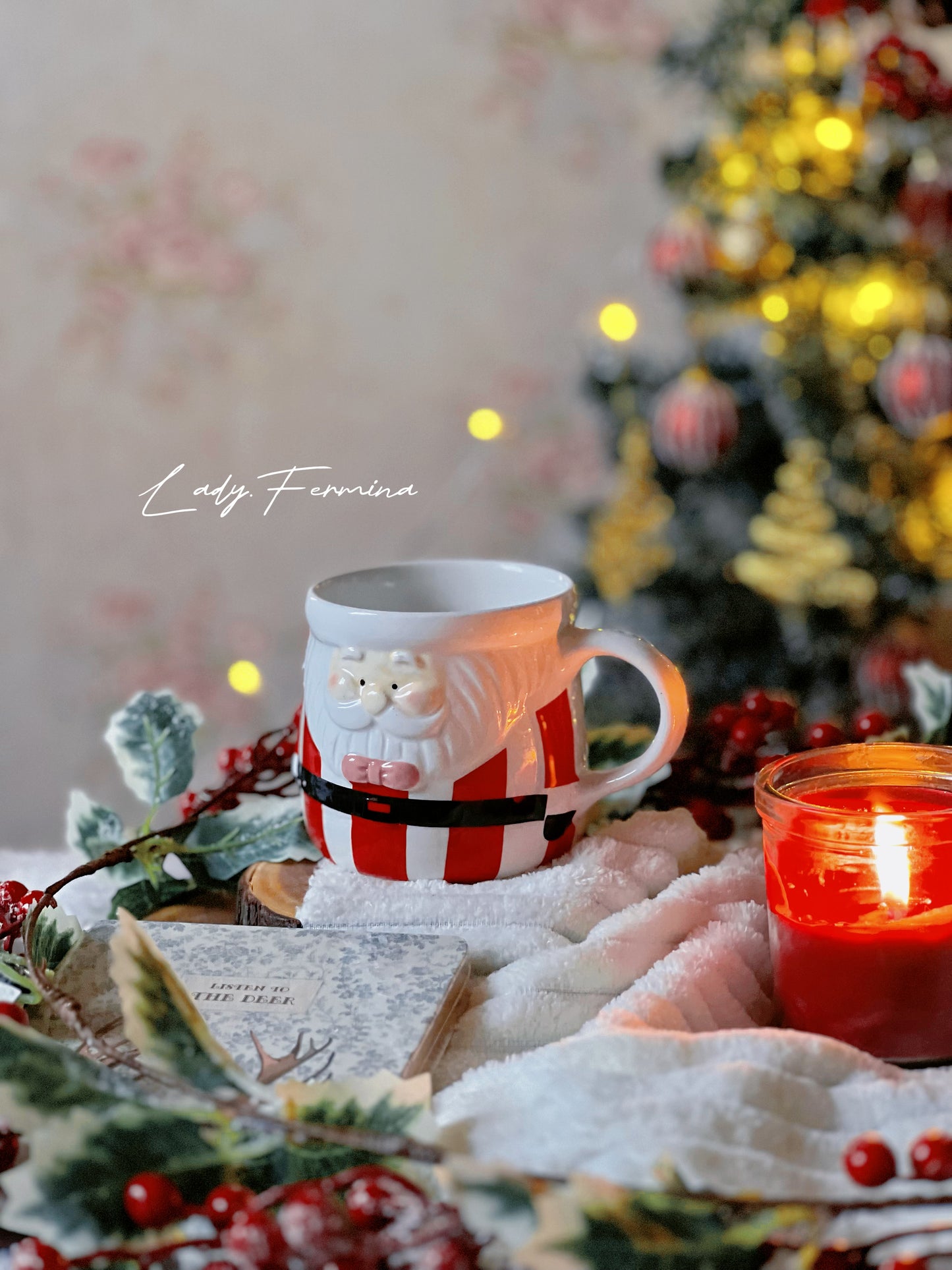 STRIPED SANTA MUG
