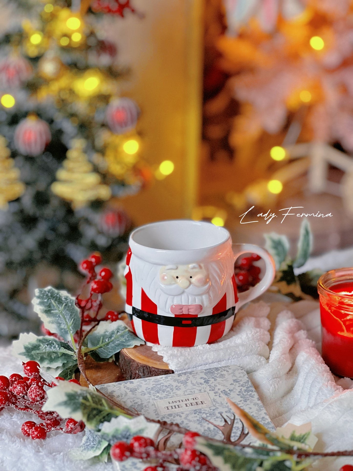 STRIPED SANTA MUG