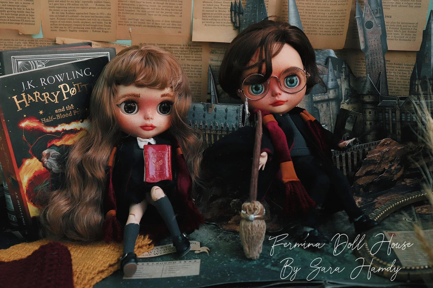 Harry Potter & Hermione  Blythe Dolls