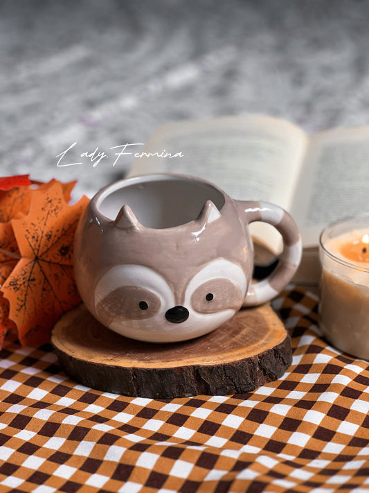 Fox & Raccoon Mug  Autumn