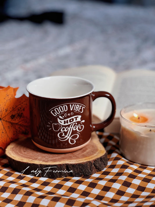GOOD VIBES HOT COFFE MUG