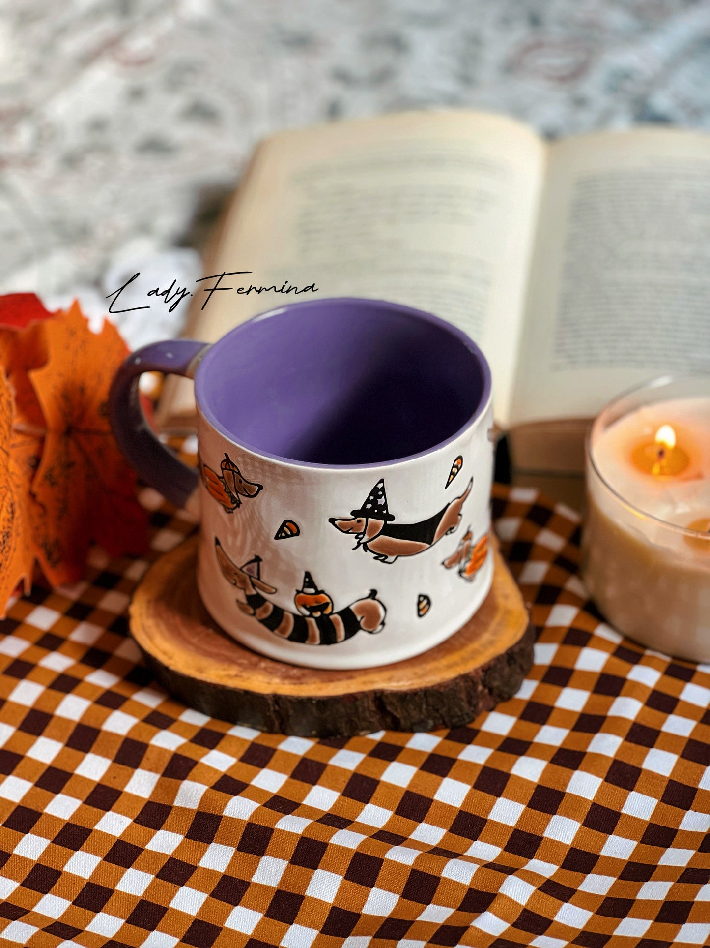 WITCHY DOG MUG AUTUMN