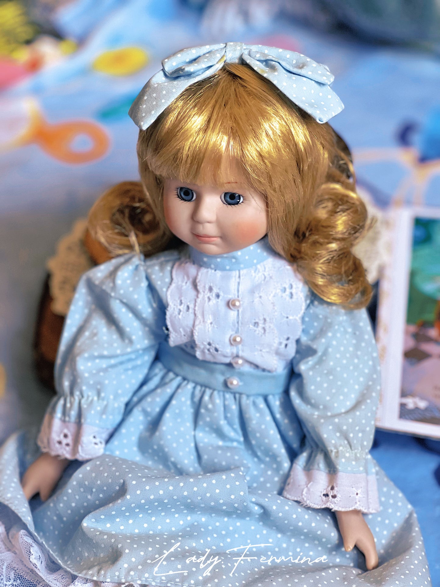 Alice In Wonderland Porcelain Doll