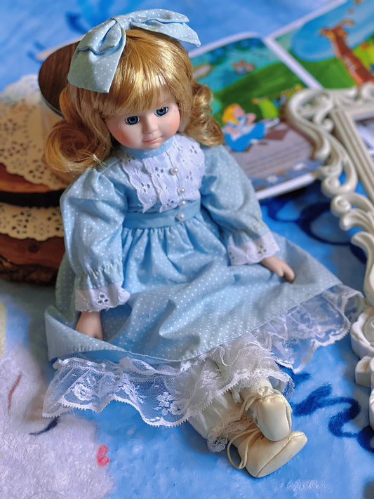 Alice In Wonderland Porcelain Doll