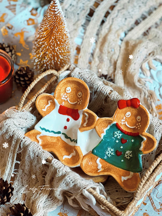 Gingerbread Couples Plate