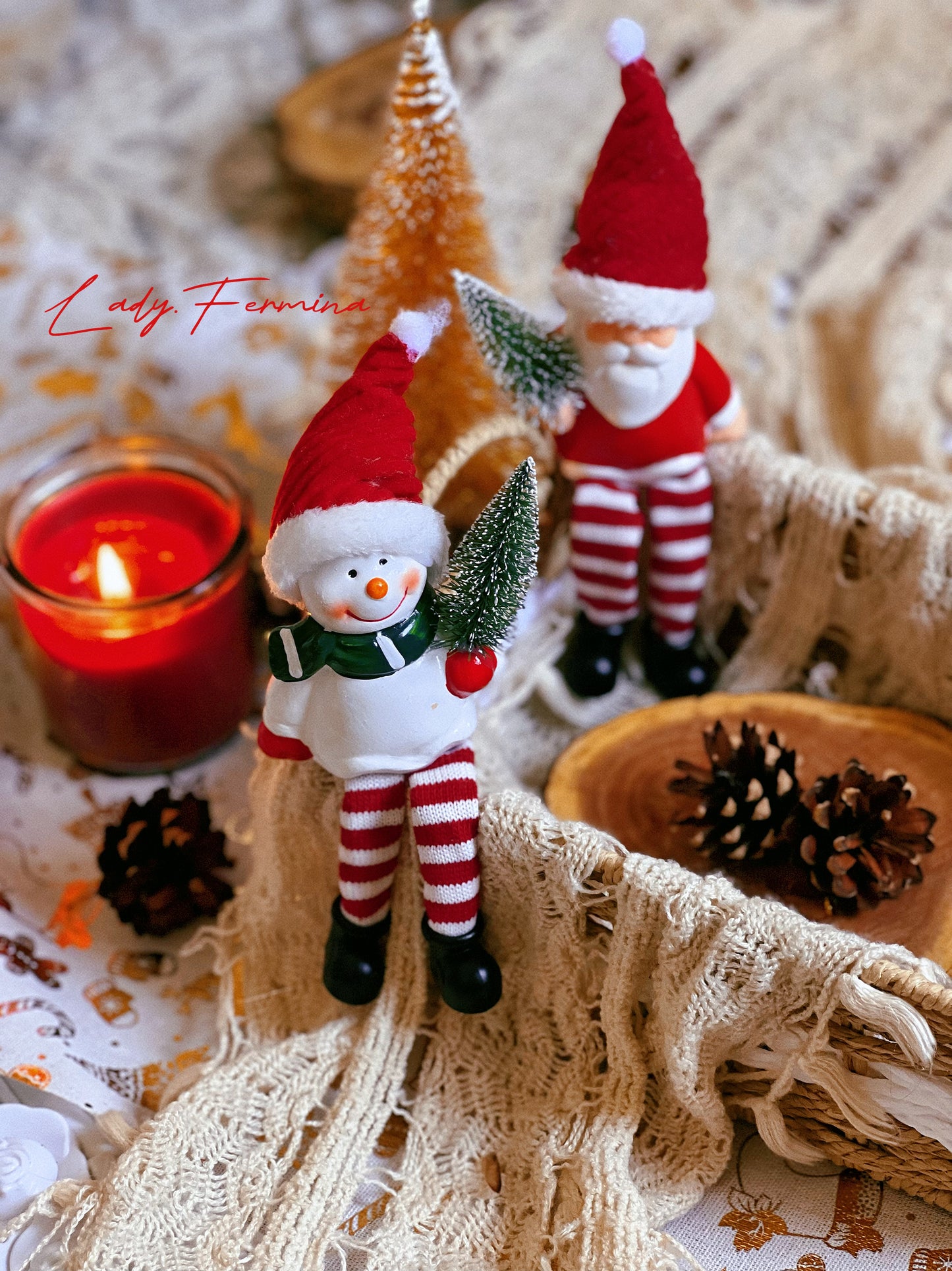 Santa & Snowman Christmas Duo