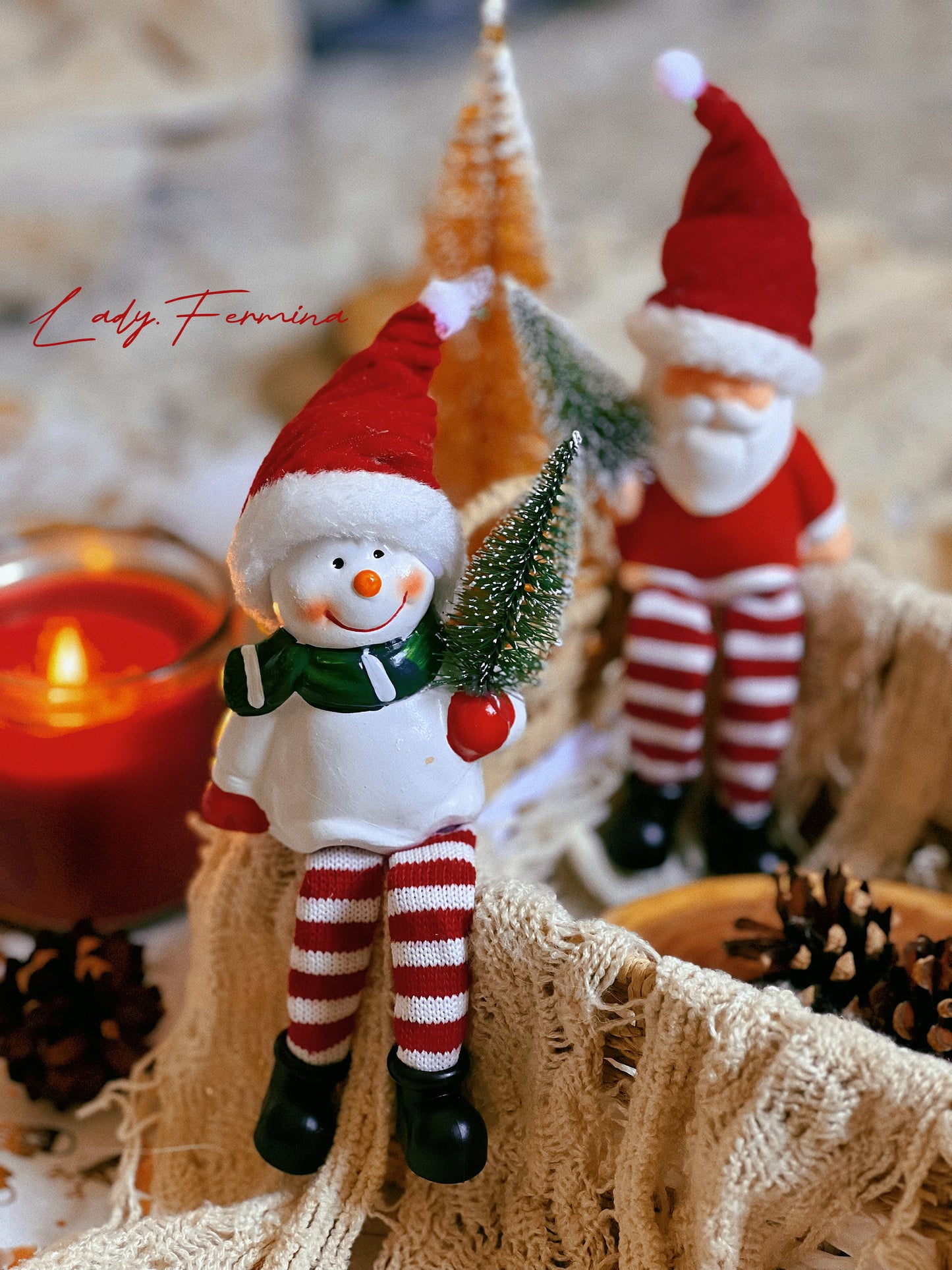 Santa & Snowman Christmas Duo