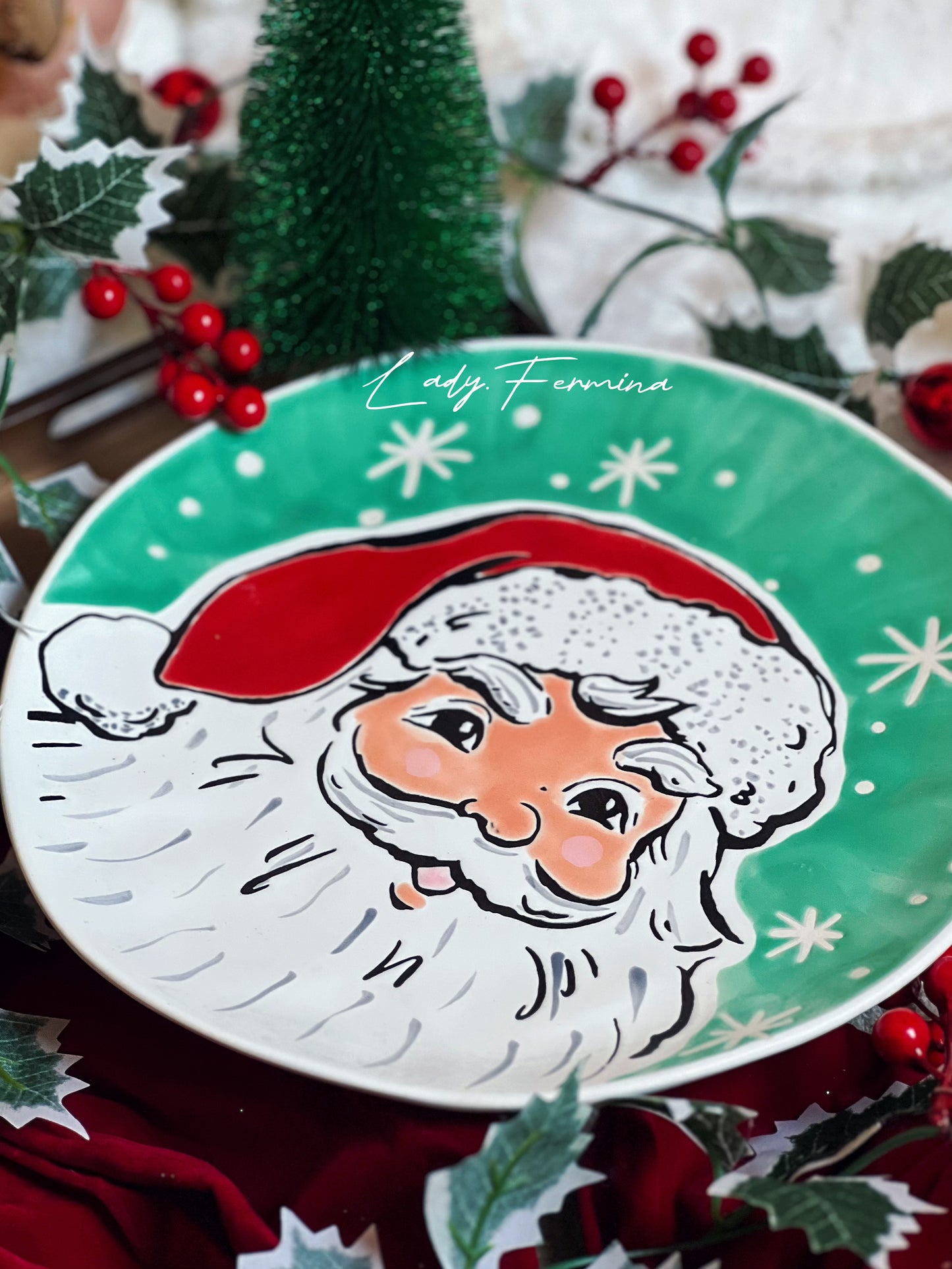 SANTA PLATE (large)