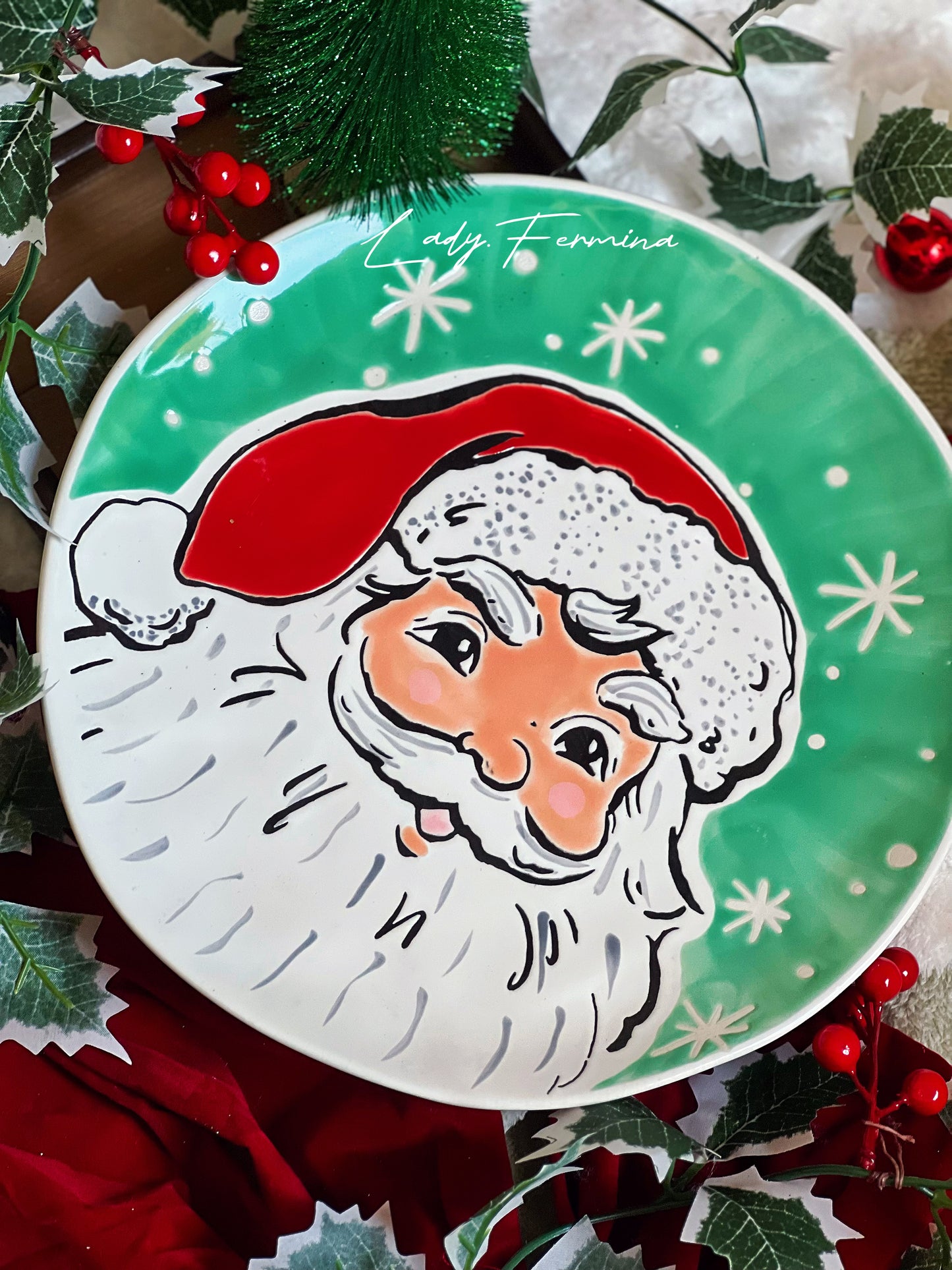 SANTA PLATE (large)