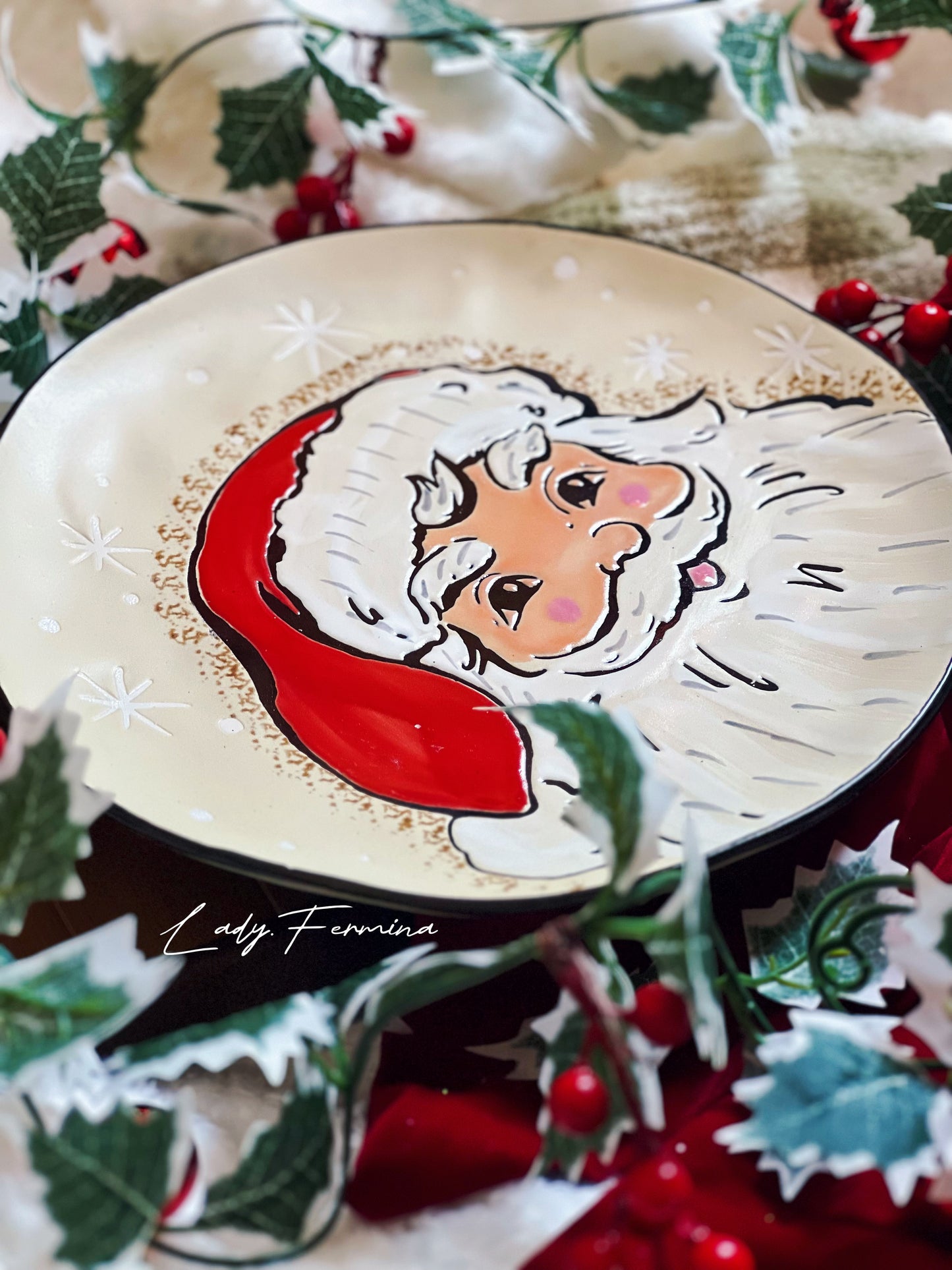 SANTA PLATE (large)