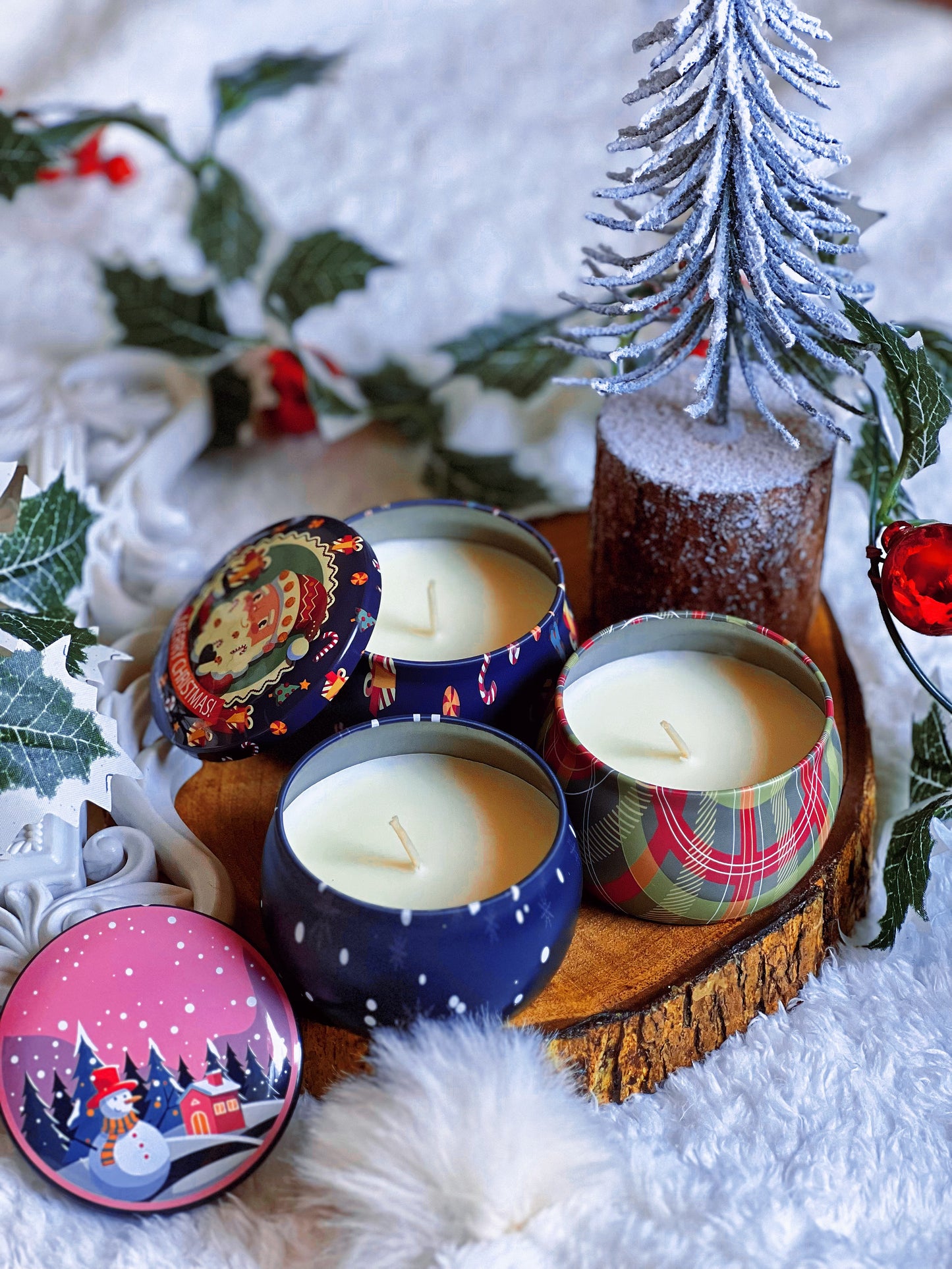 CHRISTMAS TIN LIGHTS (Mini candles)