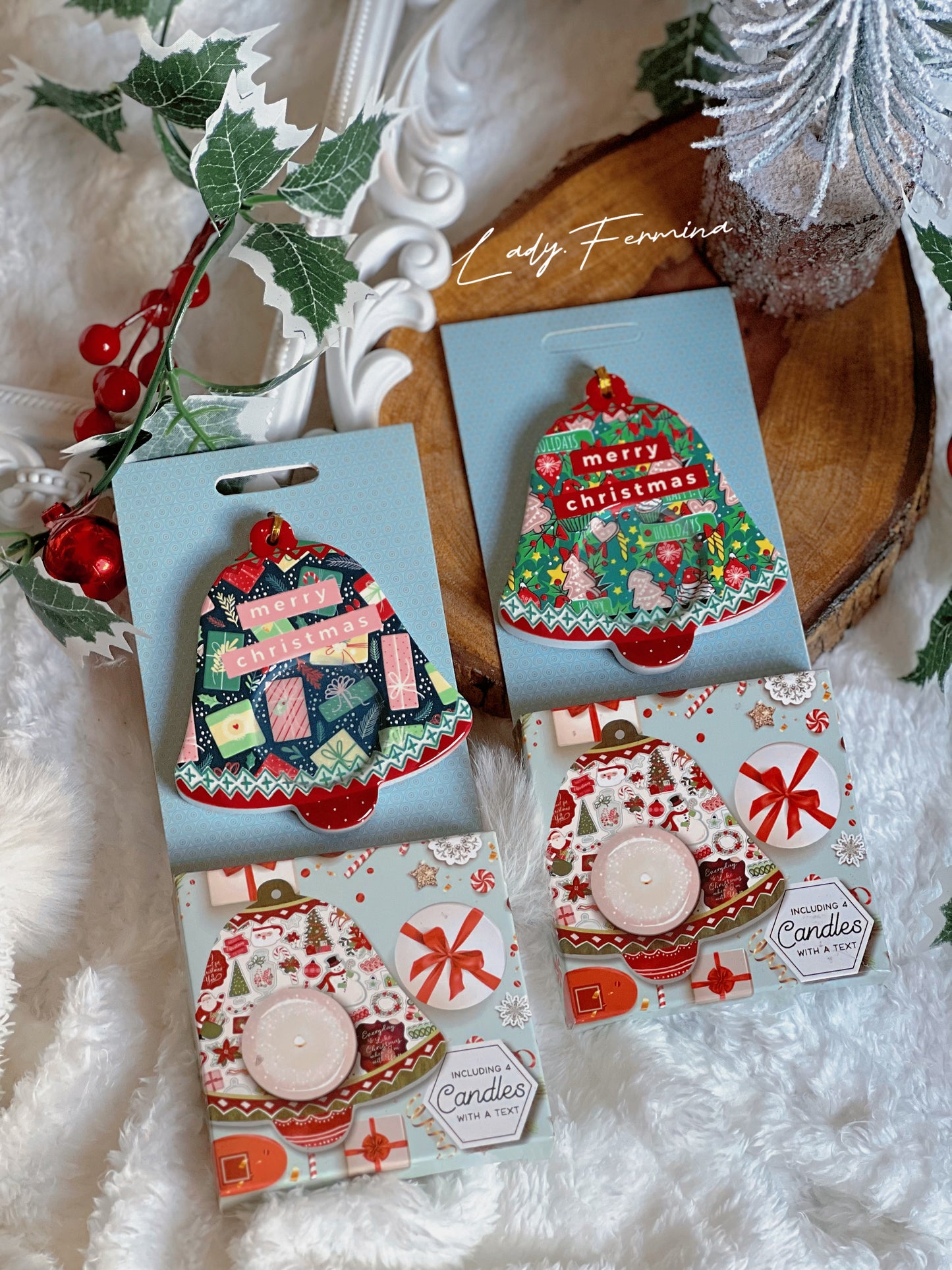 Ceramic Candle Coaster (with 4 small candles)