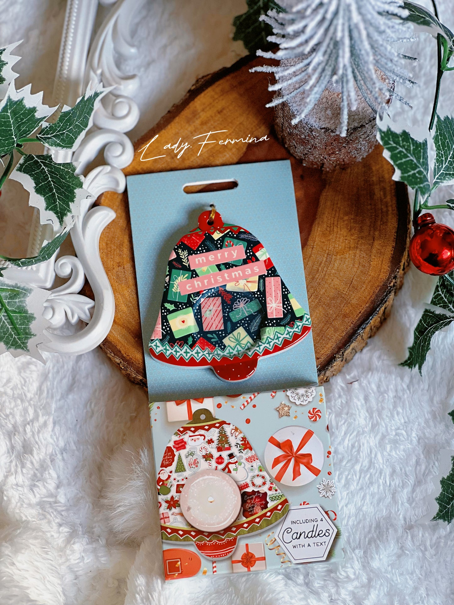 Ceramic Candle Coaster (with 4 small candles)