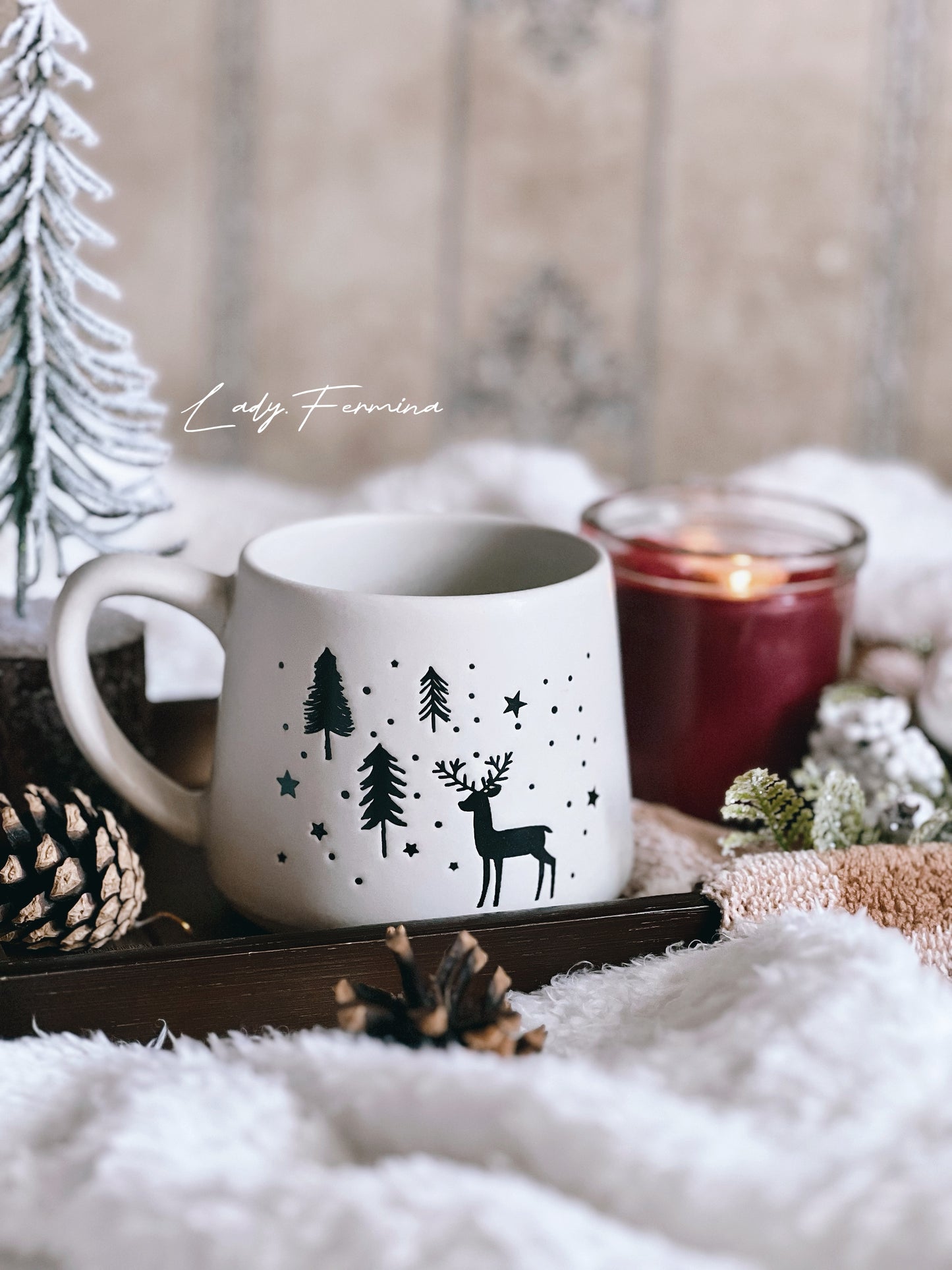 WINTER DEER MUG
