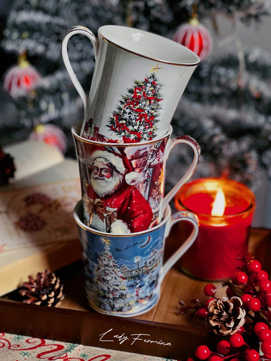 Classic Christmas Mug Trio