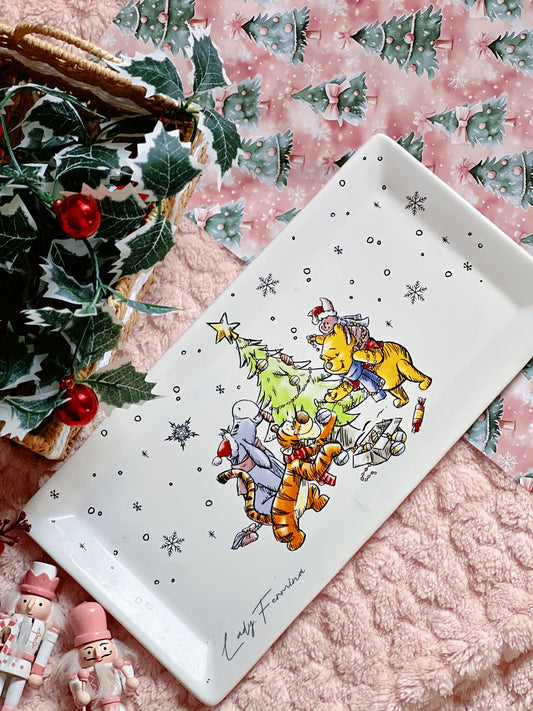 Winnie The Pooh Christmas plate